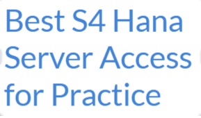 sap s4 hana server access for practice